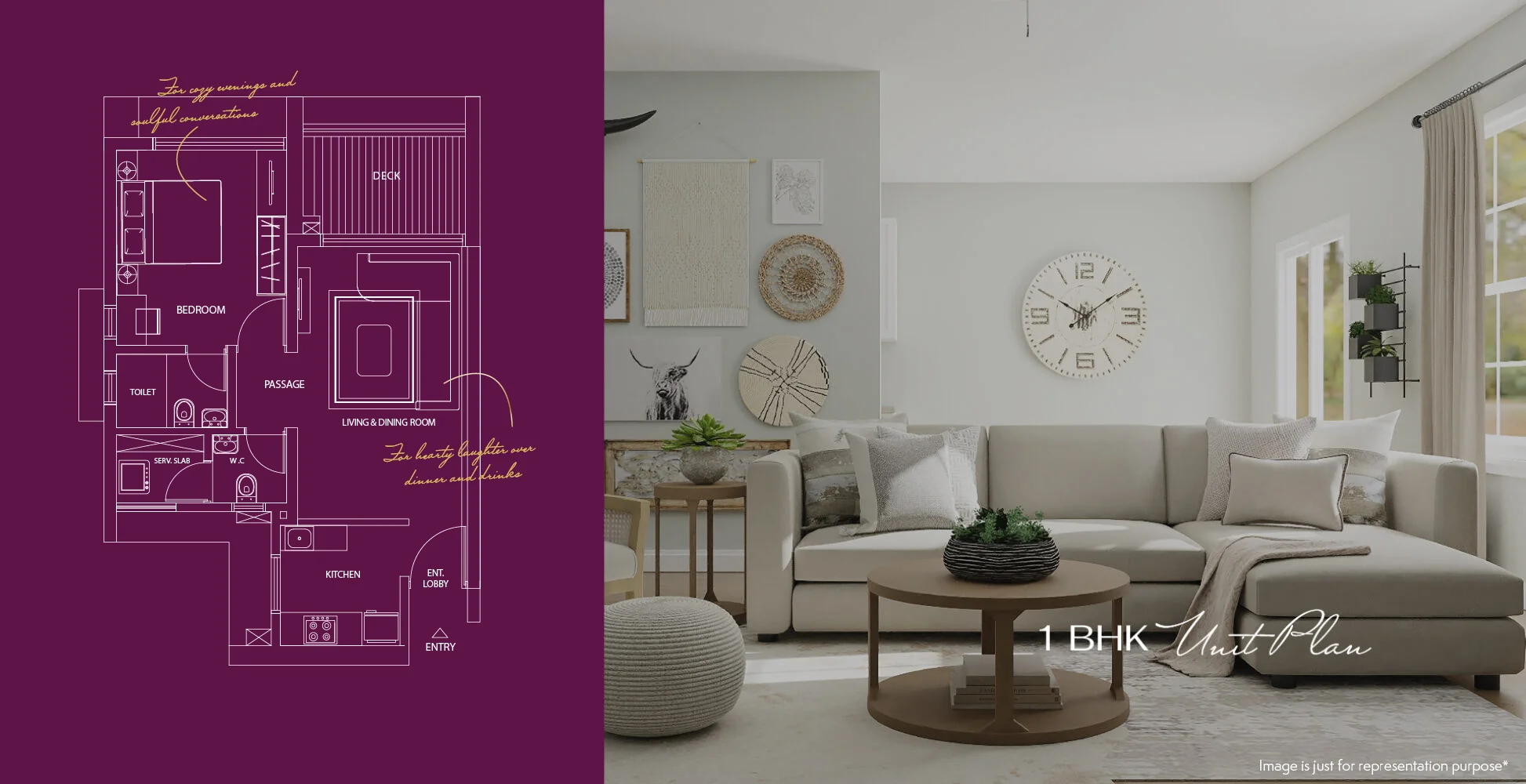 2 BHK Floor Plan